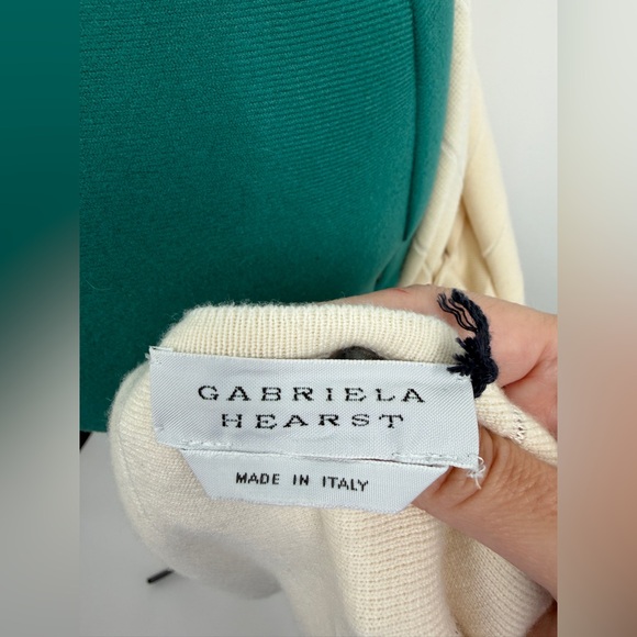 Gabriela Hearst Ivory Ribbed Knit Virgin Wool Silk Maxi Dress NWT - Picture 11 of 12